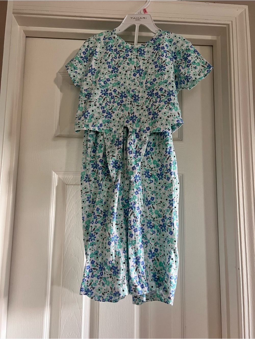 Jessica Simpson Girls Mint Green Blue Floral Matching Set